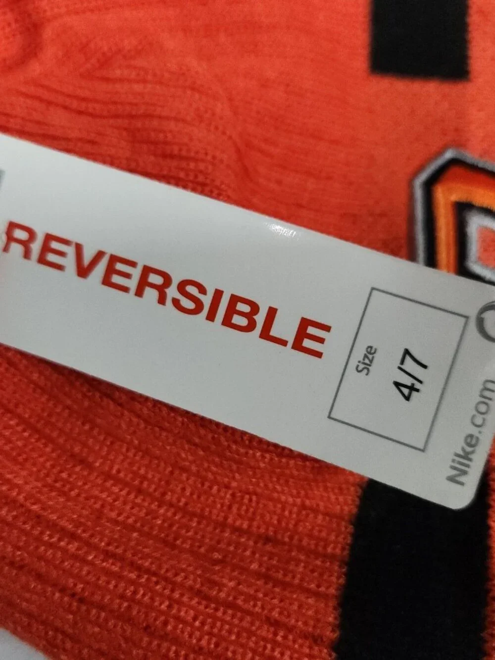 Nike Oklahoma State Cowboys OSU Reversible Beanie Hat Size 4/7 Fleece 166